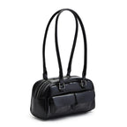 Bolso de hombro estilo Boston · 25 cm · dos bolsillos de solapa