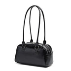 Bolso de hombro estilo Boston · 25 cm · dos bolsillos de solapa