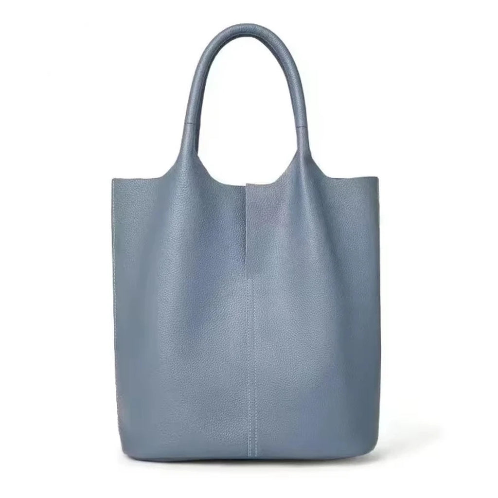 Bolso saco de piel de vacuno de flor entera · bolsa interior extraíble