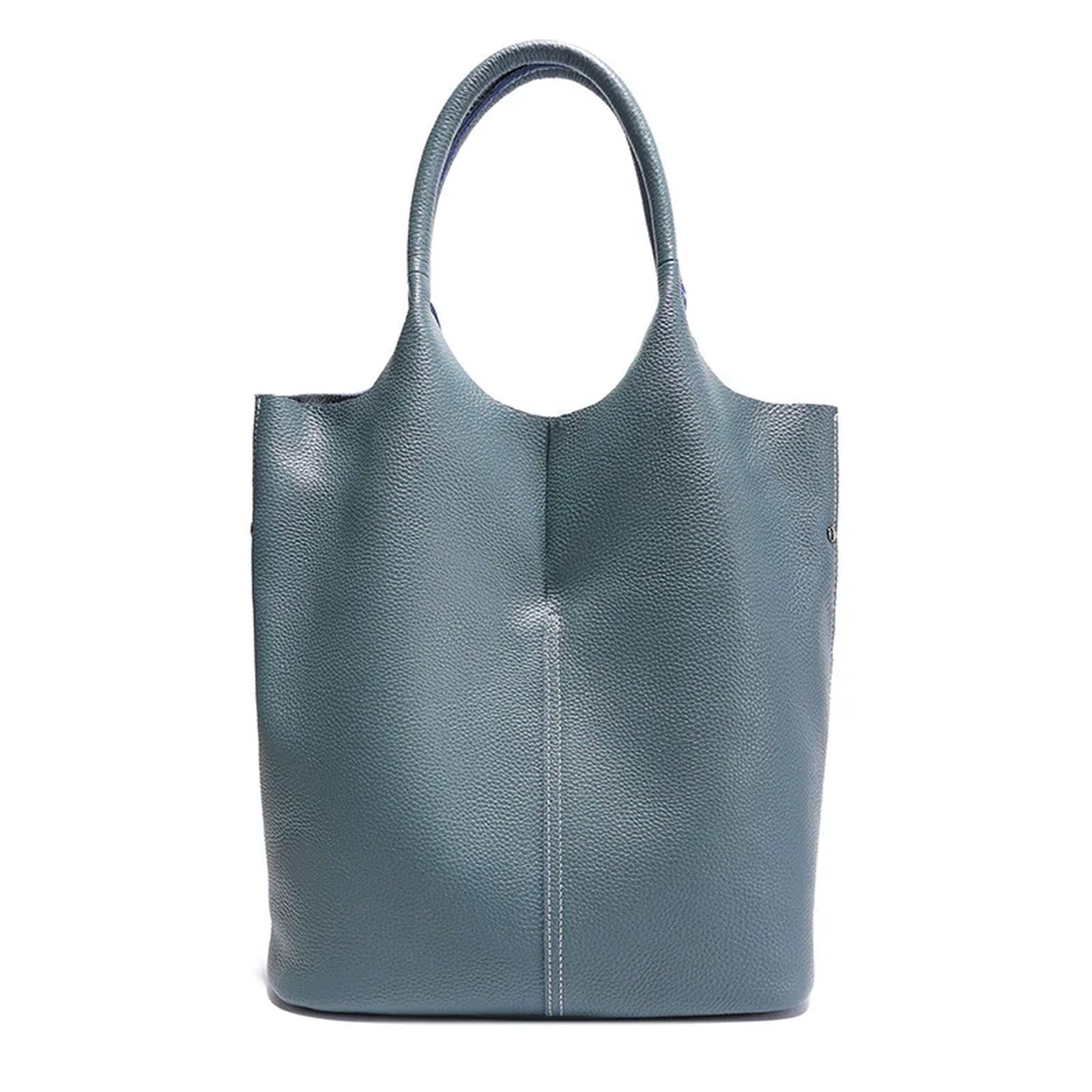 Bolso saco de piel de vacuno de flor entera · bolsa interior extraíble