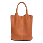 Bolso saco de piel de vacuno de flor entera · bolsa interior extraíble