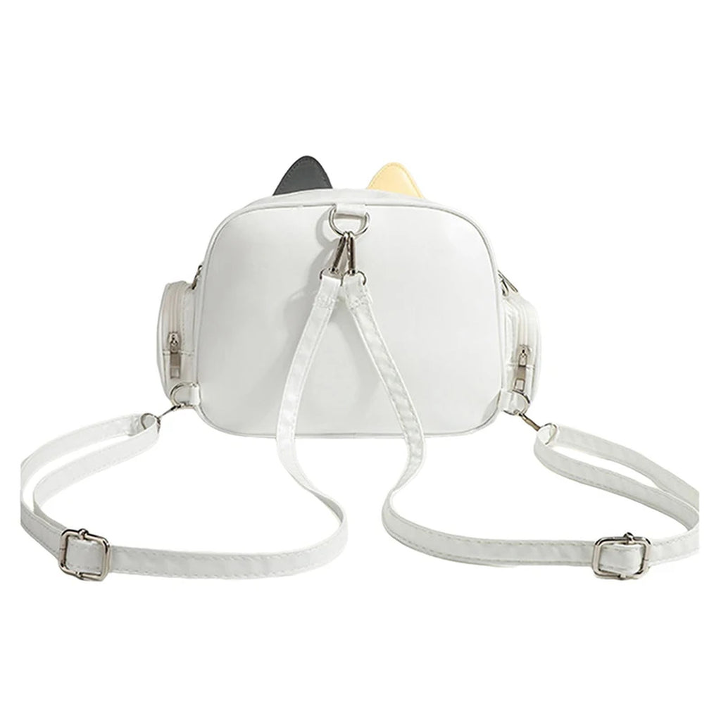 Mini mochila de gato 2 en 1 · ventana transparente y bandolera
