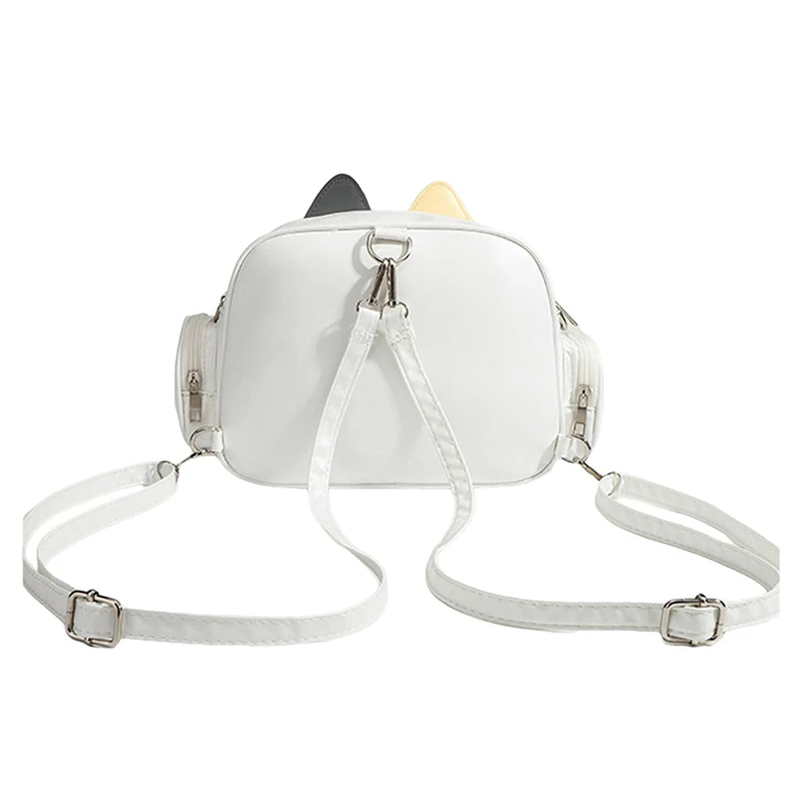 Mini mochila de gato 2 en 1 · ventana transparente y bandolera
