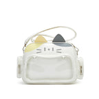 Mini mochila de gato 2 en 1 · ventana transparente y bandolera