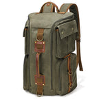 Mochila de viaje en lona encerada · portátil de 15,6"