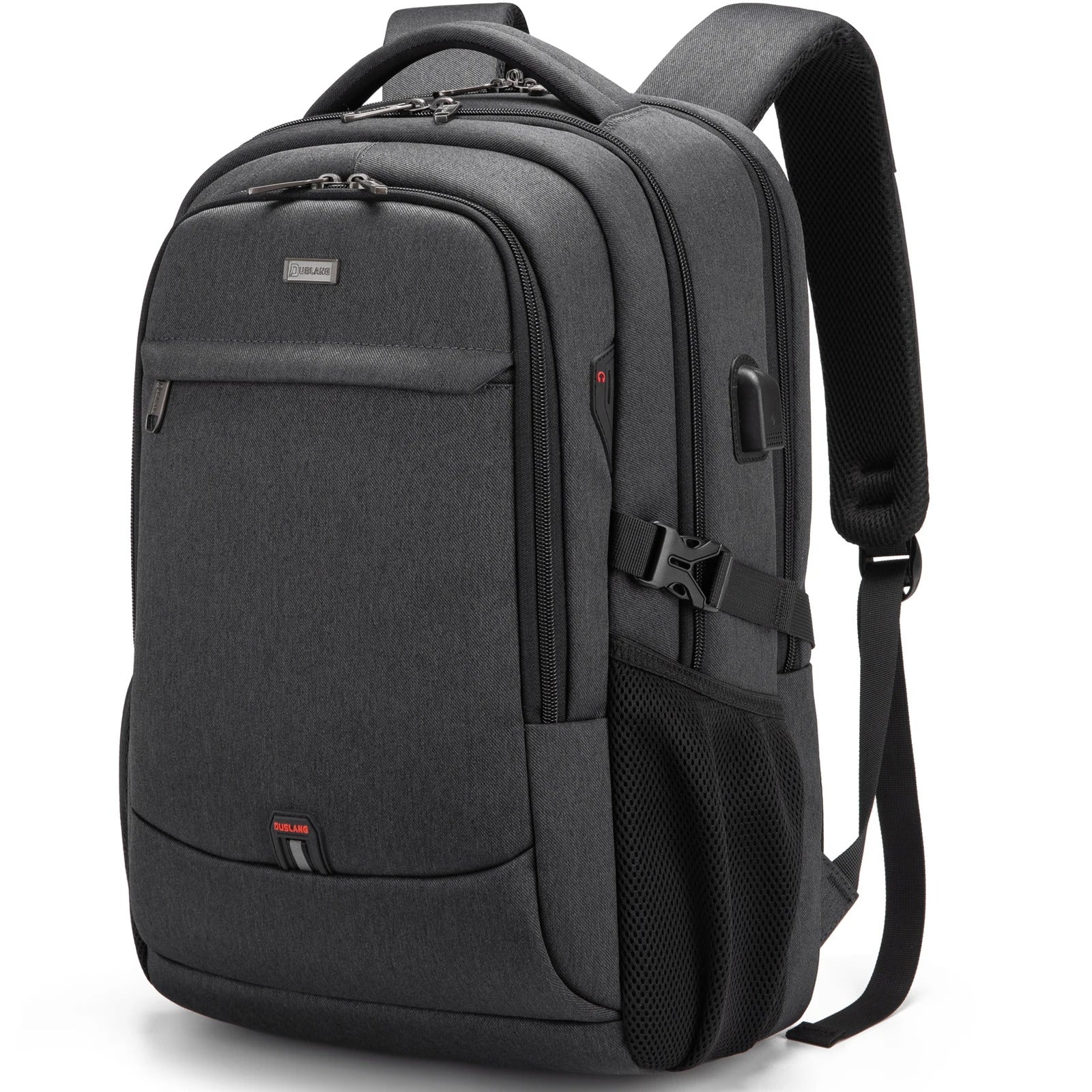 Mochila para portátil de 15,6" con puerto USB y bolsillo oculto