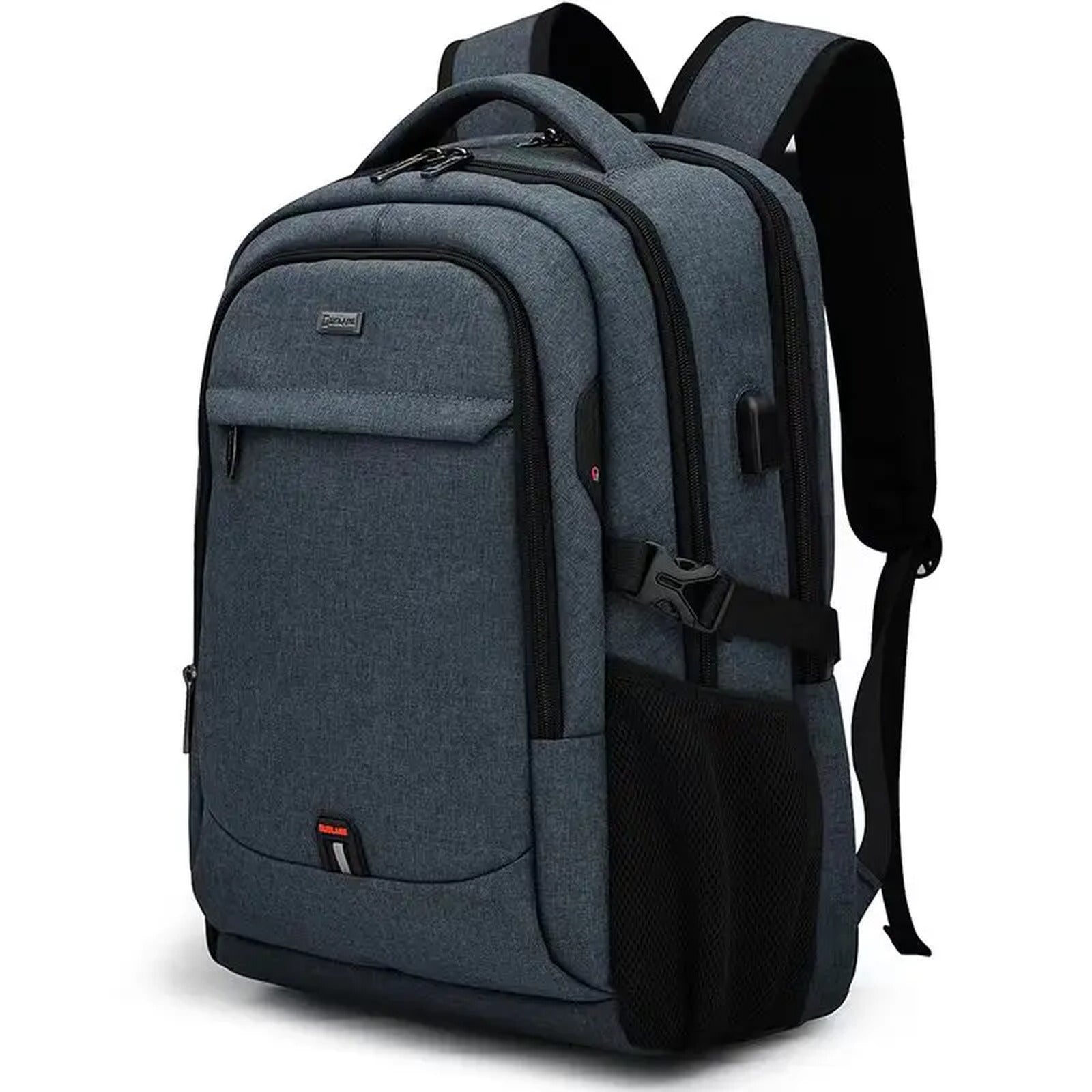 Mochila para portátil de 15,6" con puerto USB y bolsillo oculto