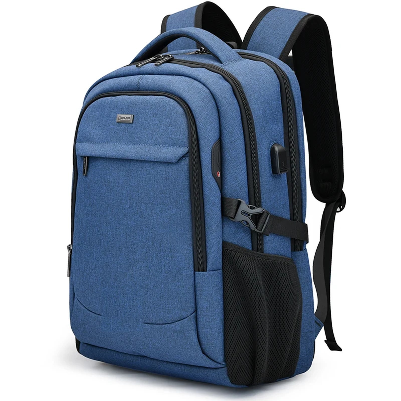Mochila para portátil de 15,6" con puerto USB y bolsillo oculto