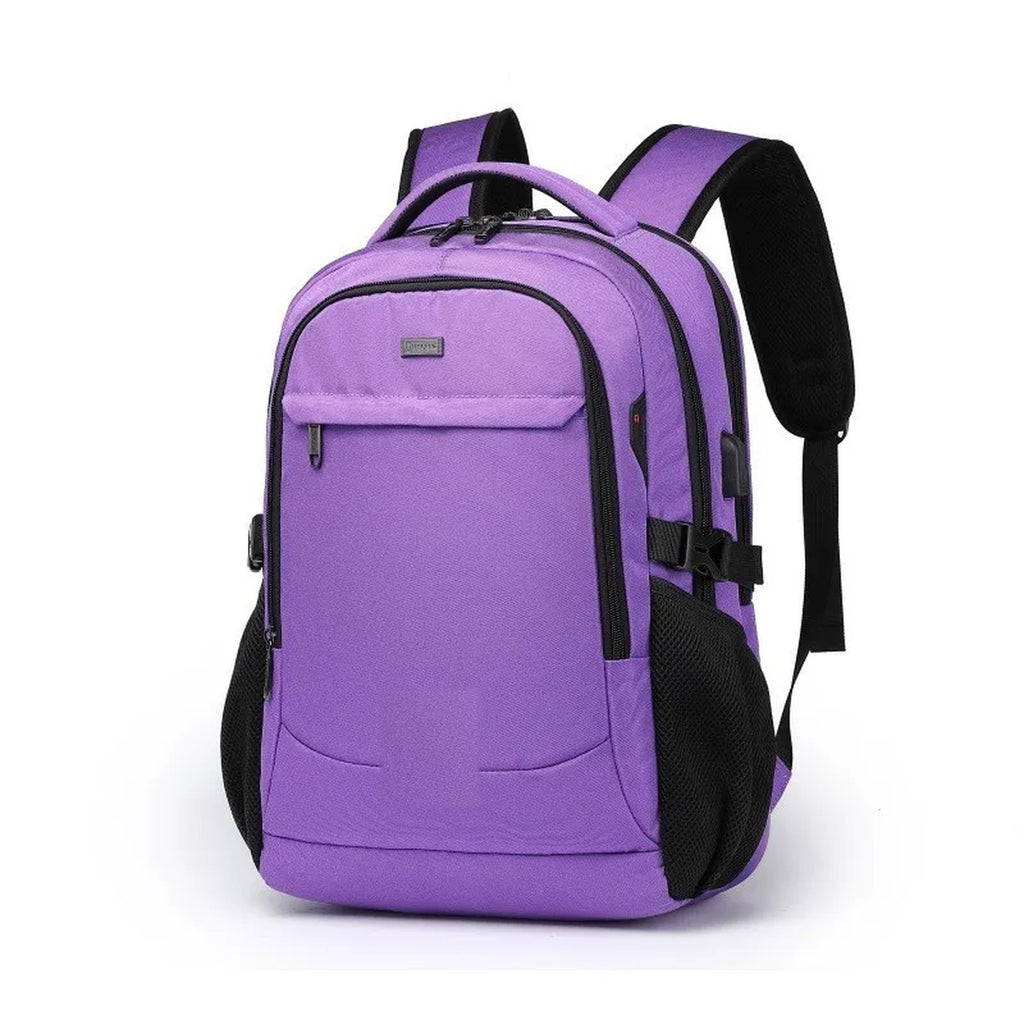 Mochila para portátil de 15,6" con puerto USB y bolsillo oculto