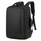 Mochila expansible de 20 a 35 L · puerto USB y funda para portátil